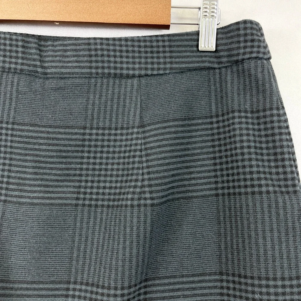 Abercrombie Fitch Flannel Skort Womens Large Plaid Dark Academia Preppy School - Picture 3 of 12